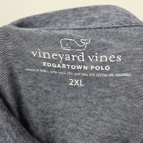 Vineyard Vines‎ Shirt Mens 2XL Edgartown Polo Short Sleeve Casual Preppy - Picture 8 of 9